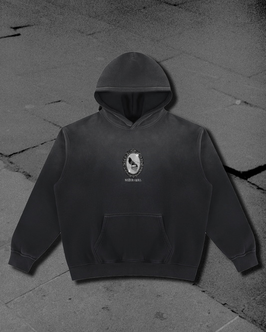 'The Pigeon' Fleece Hoodie (Black)